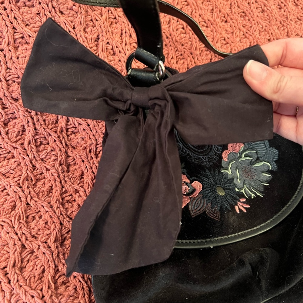 Juicy Couture Y2K Vintage Black Floral Shoulder Bag - Picture 2 of 14